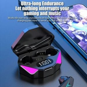 Écouteurs sans fil Bluetooth X15 TWS, casque de jeu, faible latence de 65ms, écouteurs Fone Gamer,