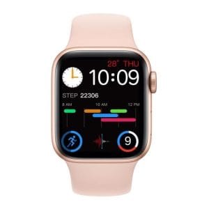 T55 + Pro Smart Watch Wasserdichte IP67 Full Touch Watch Fitness Tracker-Uhr,rose