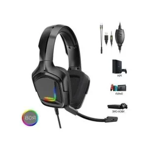 Casque de jeu LED pour PS4 PS5 PC