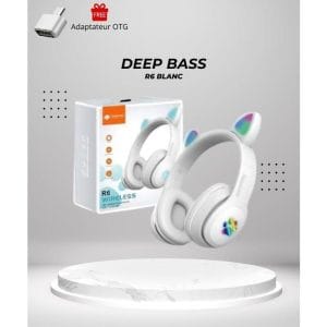 Casque Deepbass R6 Blanc
