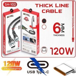 Câble de charge super rapide 120W Type C 6mm compatible pour téléphone portable Samsung Xiaomi Huawei One OPPO Realme Pro iPhone 15