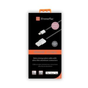 Xtreme Mac Câble MFI Ligthning Mac Rose Or 1,2m